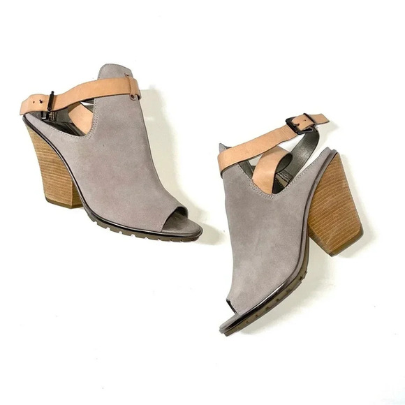 Kenneth Cole Reaction 7 Sparkles Suede Strappy Sandal Heel Size 10 - Picture 1 of 8